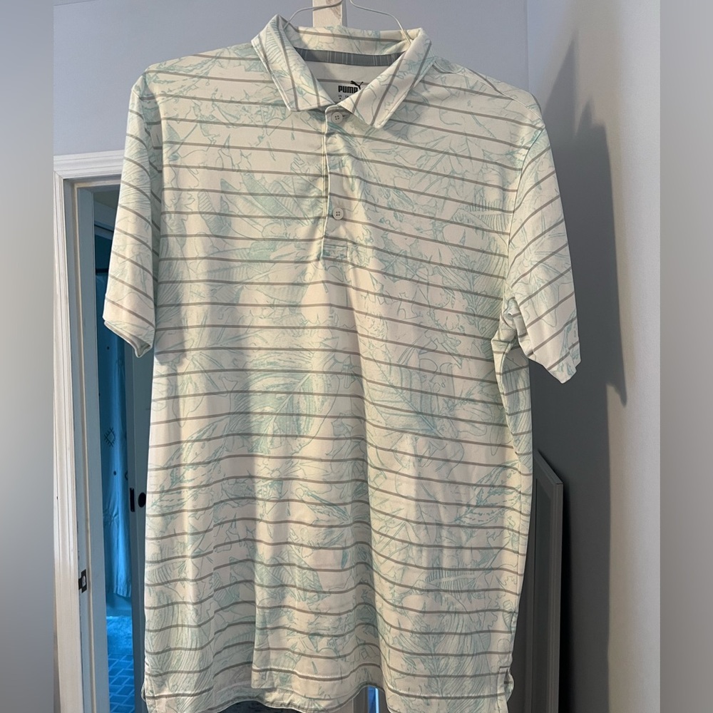 Patterned Puma Golf Polo